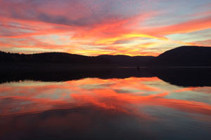 Sonnenuntergang am Edersee
